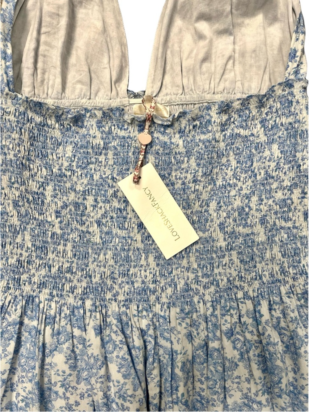 LoveShackFancy Luisetta Halter Dress - Picture 6 of 6